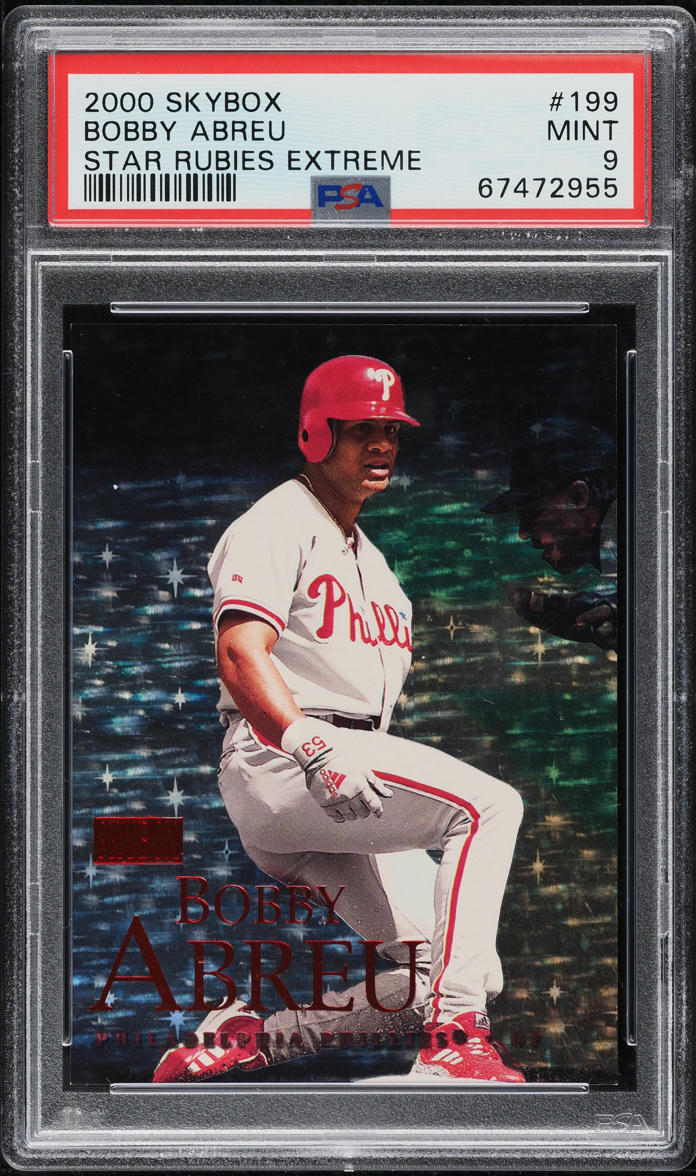 2000 Skybox Star Rubies Extreme Bobby Abreu /50 #199 PSA 9 MINT