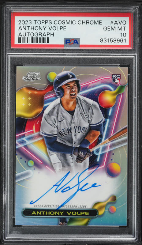 2020 Bowman Chrome Gold Shimmer Anthony Volpe PROSPECT AUTO /50