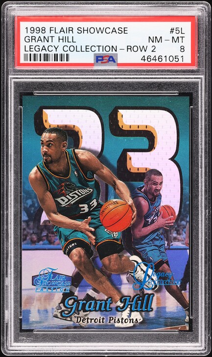 1998 Skybox Premium 3D's Grant Hill #11 BGS 9 MINT on