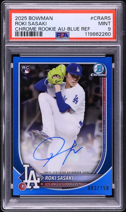 2020 BBM 1st Version Roki Sasaki ROOKIE #104 PSA 10 GEM MINT on