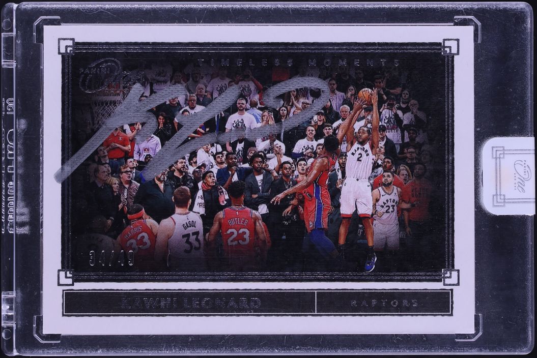 2019 Panini One And One Timeless Moments Kawhi Leonard AUTO /49 #TM-KLE