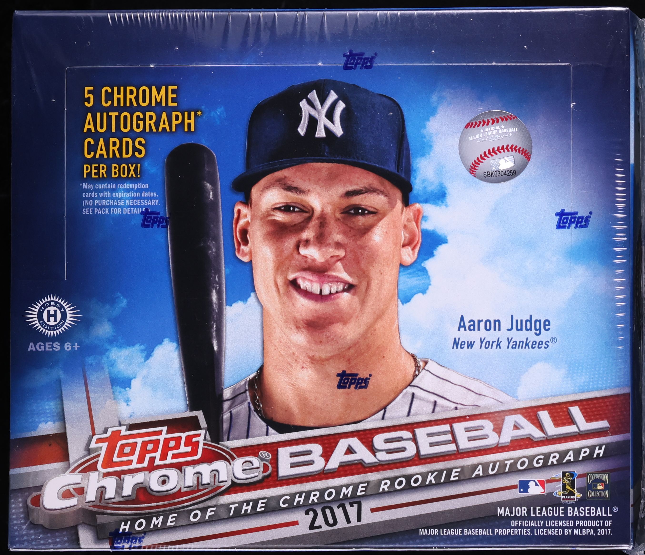 2017 Topps Chrome Sealed Jumbo Hobby Box, Aaron Judge ROOKIE? on