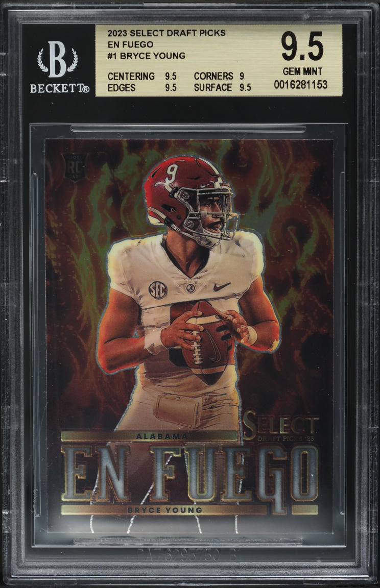 2023 Select Draft Picks En Fuego Bryce Young ROOKIE #EF-BY BGS 9.5 GEM MINT