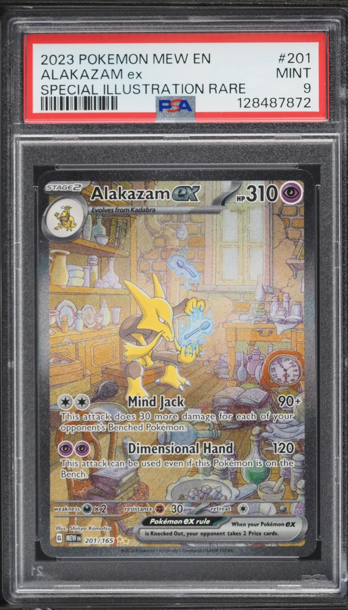 2023 Pokemon Scarlet & Violet 151 SIR Alakazam ex #201 PSA 9 MINT