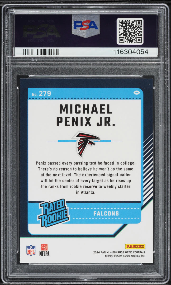 2024 Donruss Optic Michael Penix Jr. ROOKIE #279 PSA 9 MINT