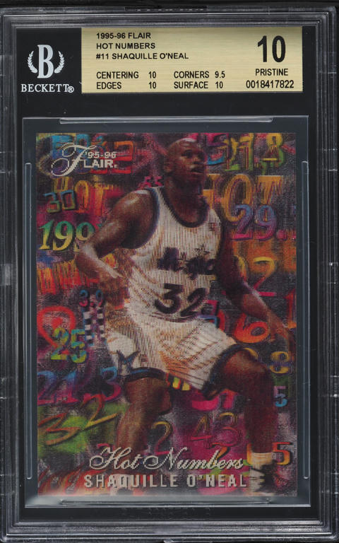 1997 Skybox Premium Golden Touch Die-Cut Shaquille O'Neal #4GT PSA