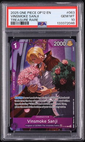 2025 One Piece Promo Winner Pack Volume 1 Sanji #EB01-014 CGC 10