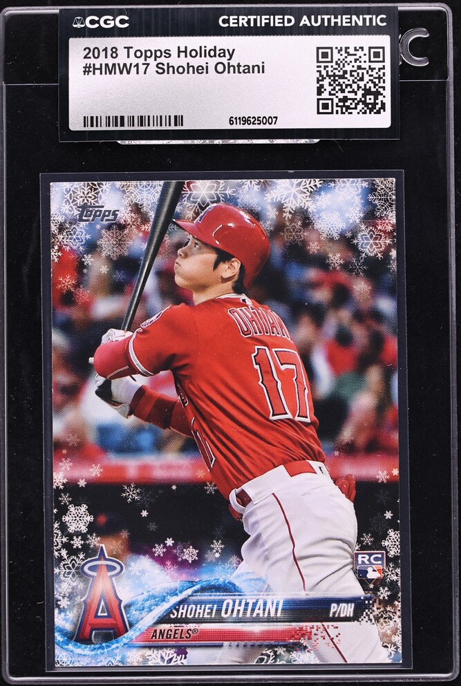 2018 Topps Holiday Shohei Ohtani ROOKIE #HMW17 CGC AUTH