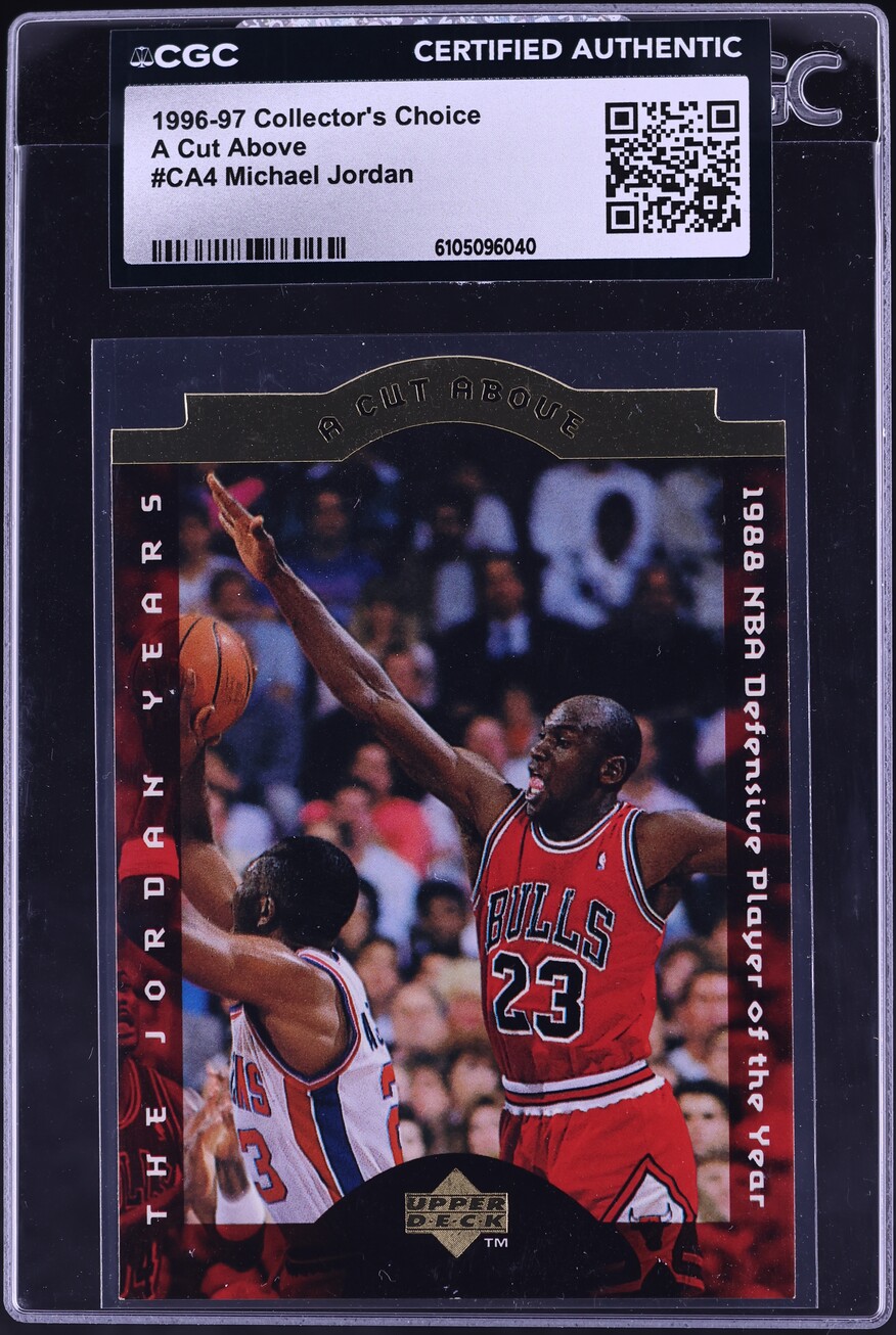 1996 Collector's Choice A Cut Above Die-Cut Michael Jordan #CA4 CGC AUTH