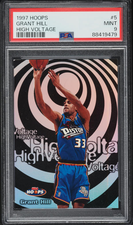 1997 Finest Silver Refractor Grant Hill /1090 #149 SGC 9 MINT on