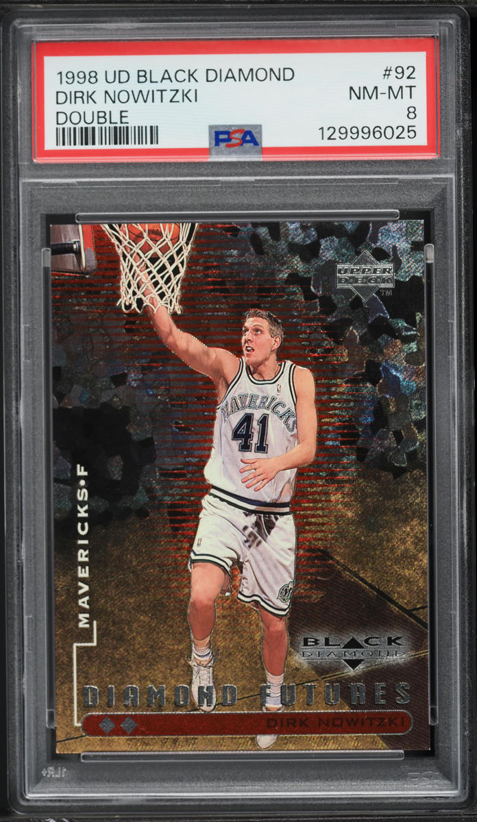 1998 Black Diamond Double Dirk Nowitzki ROOKIE /2500 #92 PSA 8 NM-MT