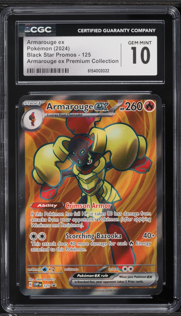 2024 Pokemon Scarlet & Violet Promo Premium Collection Armarouge ex #125 CGC 10 GEM MINT
