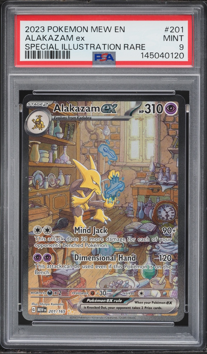 2023 Pokemon Scarlet & Violet 151 SIR Alakazam ex #201 PSA 9 MINT