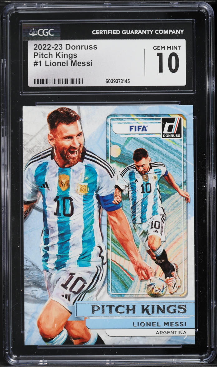 2022 Donruss Pitch Kings Lionel Messi #1 CGC 10 GEM MINT