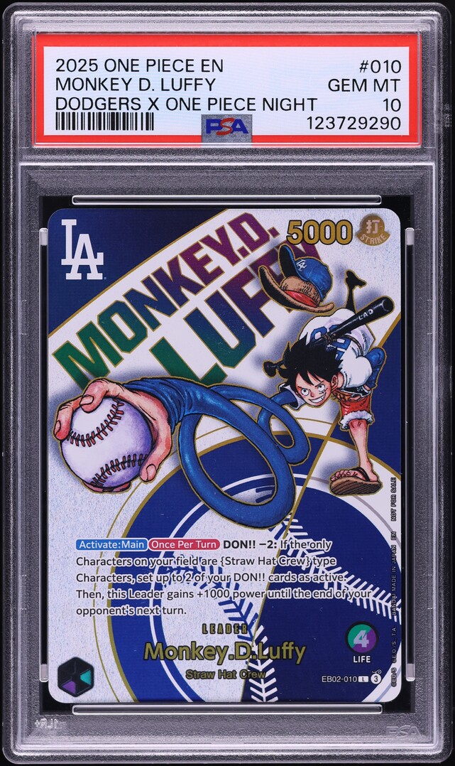 2025 One Piece Promo Dodgers Night Monkey D. Luffy #EB02-010