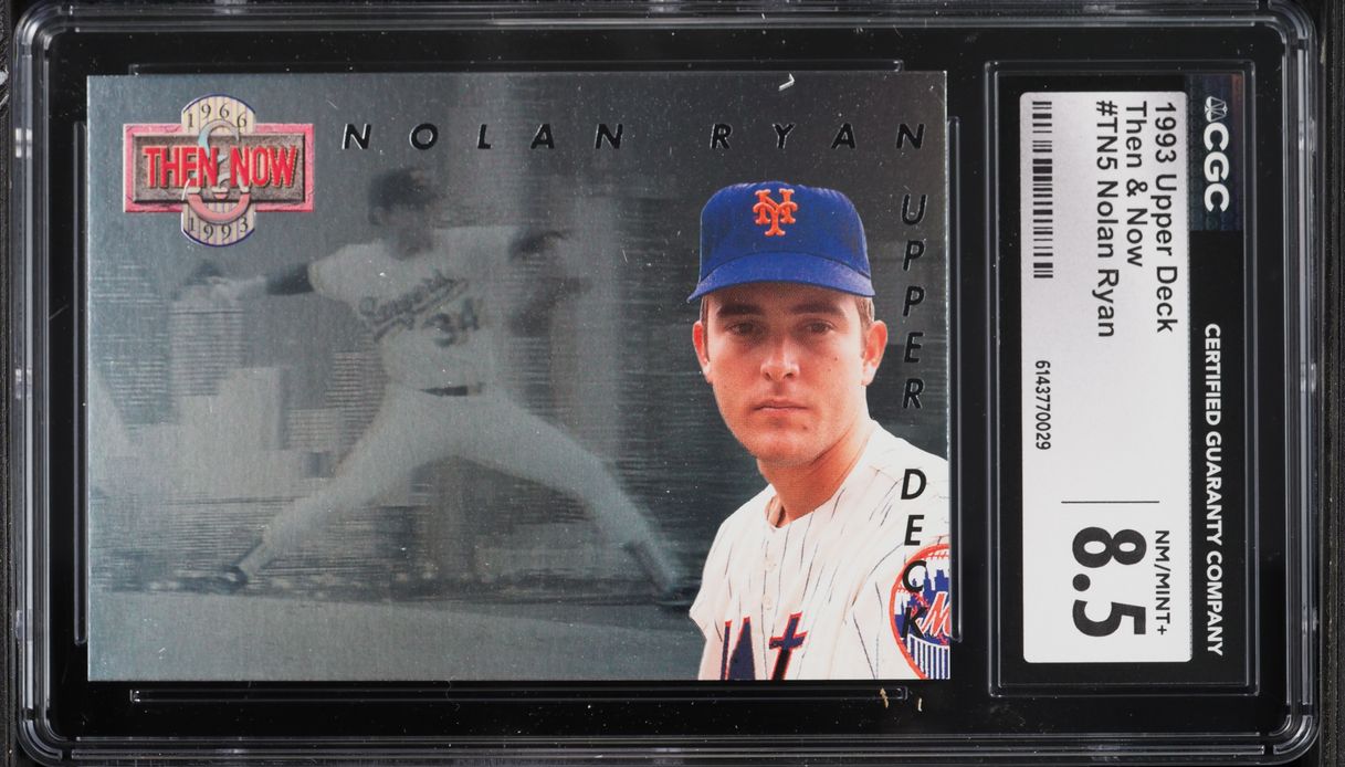 1993 Upper Deck Then & Now Nolan Ryan #TN5 CGC 8.5 NM-MT+