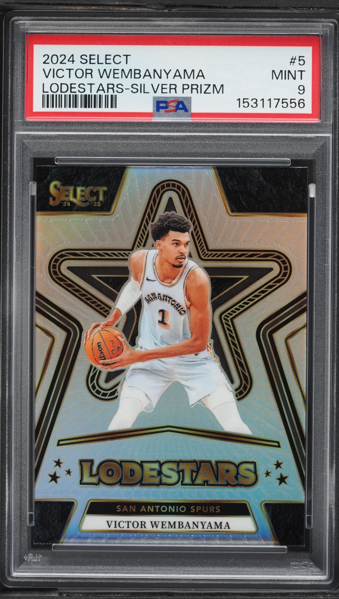 2024 Select Lodestars Silver Prizm Victor Wembanyama #5 PSA 9 MINT