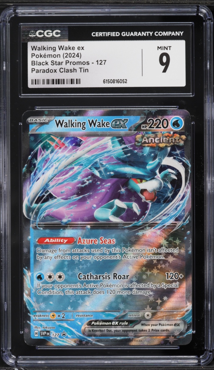 2024 Pokemon Scarlet & Violet Promo Paradox Clash Tin Holo Walking Wake EX #127 CGC 9 MINT