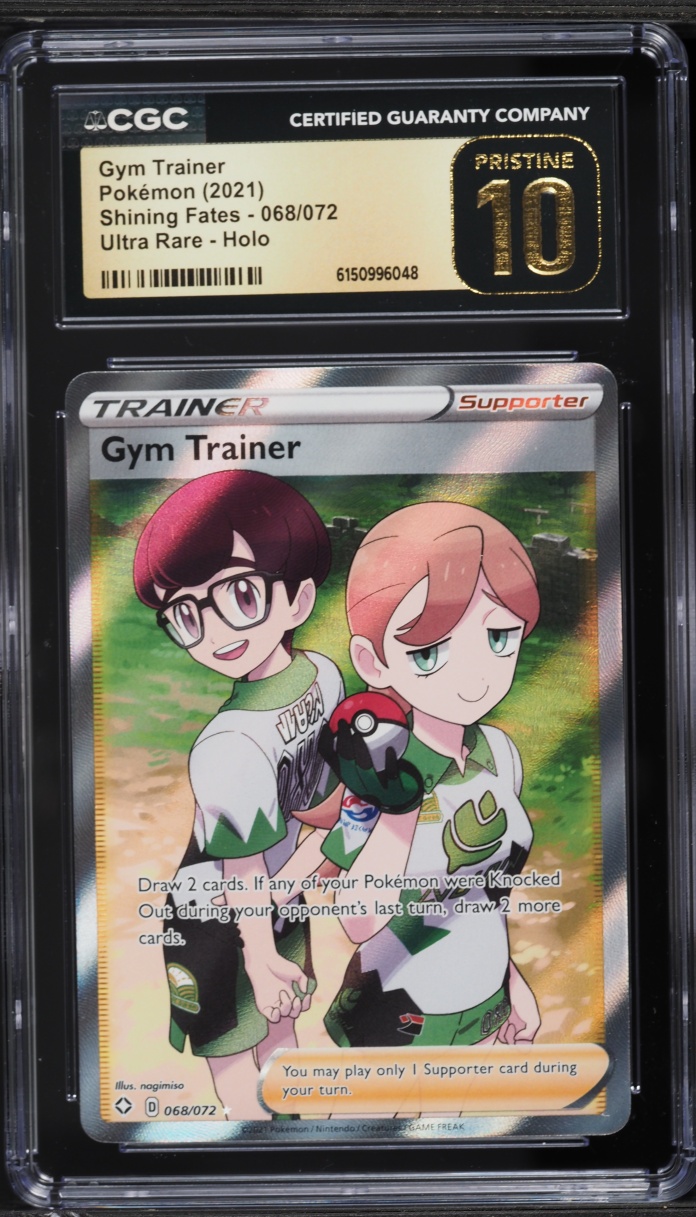 2021 Pokemon Sword & Shield Shining Fates Full Art Gym Trainer #68 CGC 10 PRISTINE