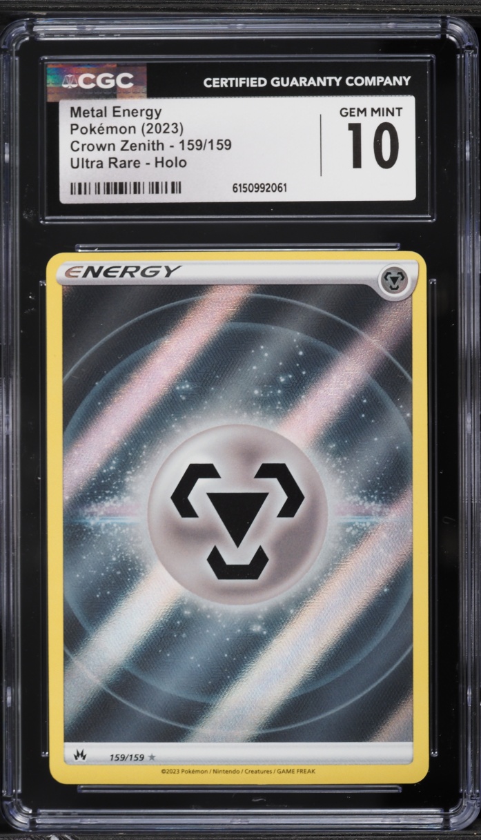 2023 Pokemon Sword & Shield Crown Zenith Holo Metal Energy #159 CGC 10 GEM MINT