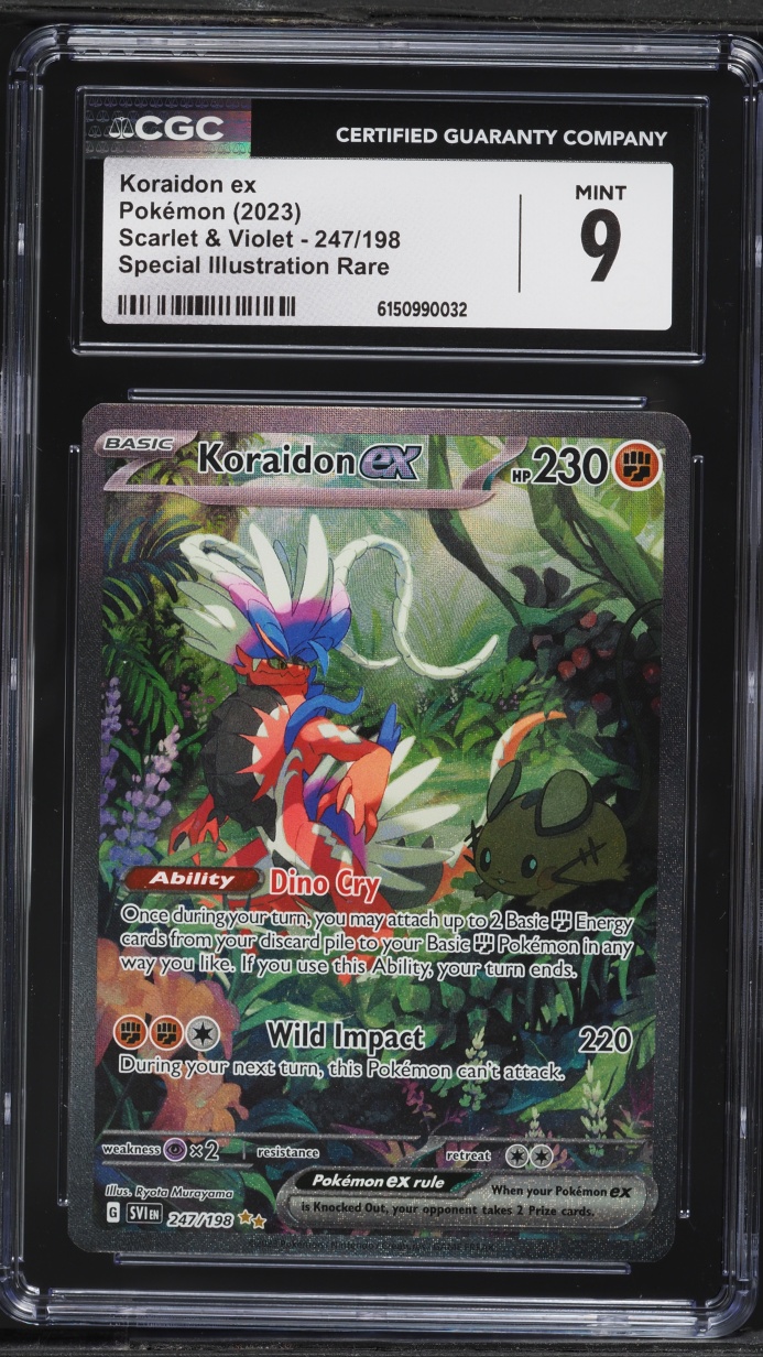 2023 Pokemon Scarlet & Violet SIR Koraidon EX #247 CGC 9 MINT