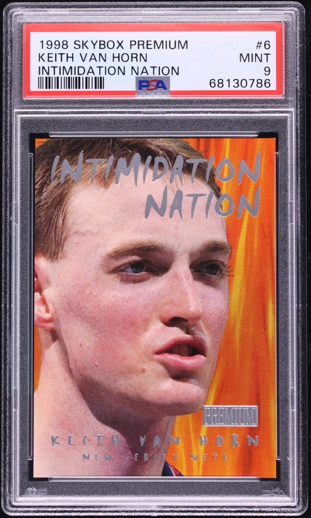 1998 Skybox Premium Intimidation Nation Keith Van Horn #6 PSA 9 MINT - Photo 1