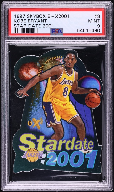 1997 Skybox E-X2001 Star Date 2001 Die-Cut Kobe Bryant #3 PSA 9 MINT - Photo 1