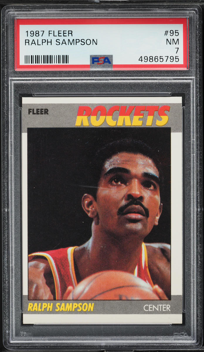1987 Fleer Basketball Ralph Sampson #95 PSA 7 NRMT