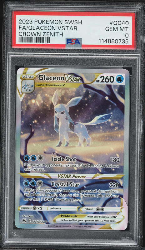 2023 Pokemon SWSH Crown Zenith Full Art Mewtwo VSTAR #GG44 PSA 10