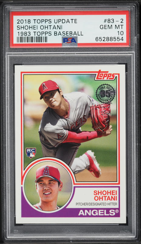 2018 Topps Update Shohei Ohtani ROOKIE #US285 PSA 10 GEM