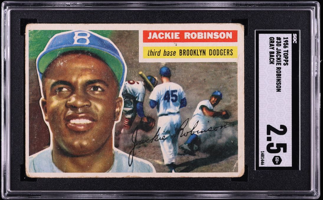 1956 Topps Jackie Robinson #30 SGC 2.5 GD+