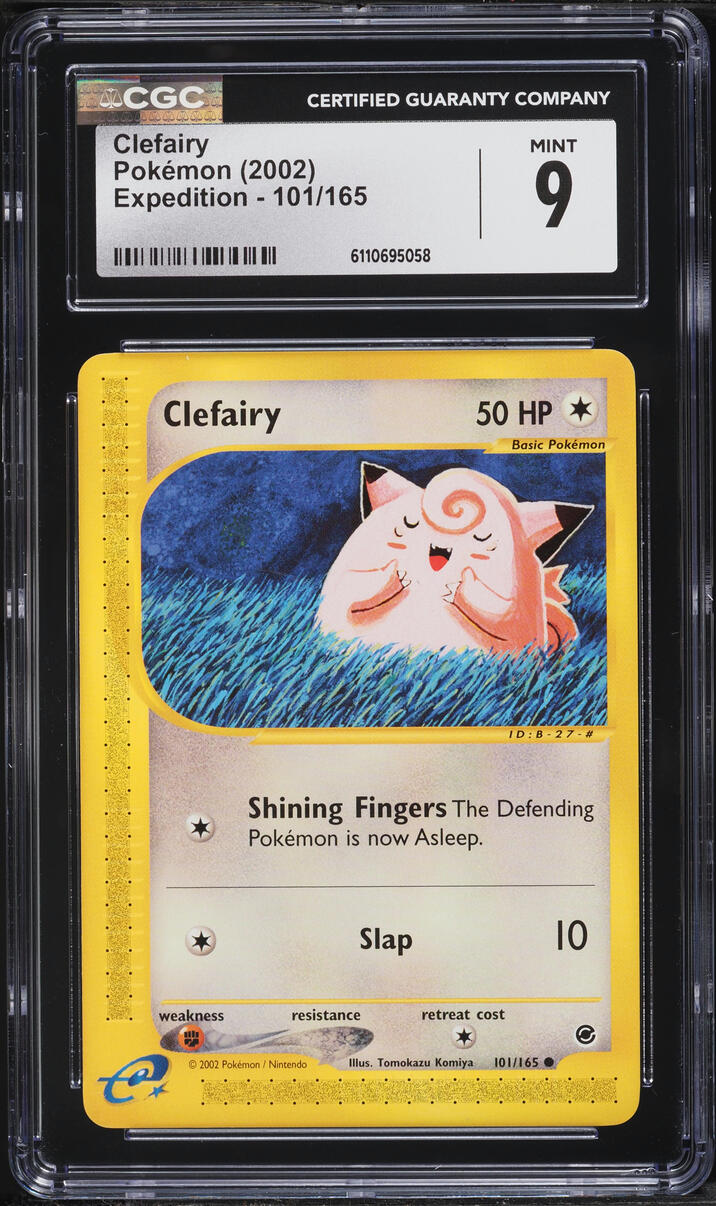 2002 Pokemon Expedition Clefairy #101 CGC 9 MINT