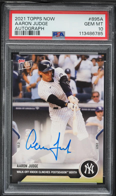 2015 Bowman Inception Aaron Judge ROOKIE AUTO #BIA-AJU BGS 9.5 GEM