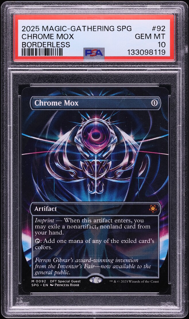 2025 Magic The Gathering MTG Special Guests Borderless Chrome Mox #92 PSA 10 GEM MINT