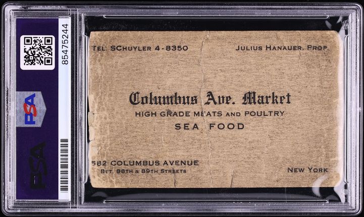 Babe Ruth Signed Autographed Business Card AUTO PSA/DNA 8 NM-MT - Photo 2