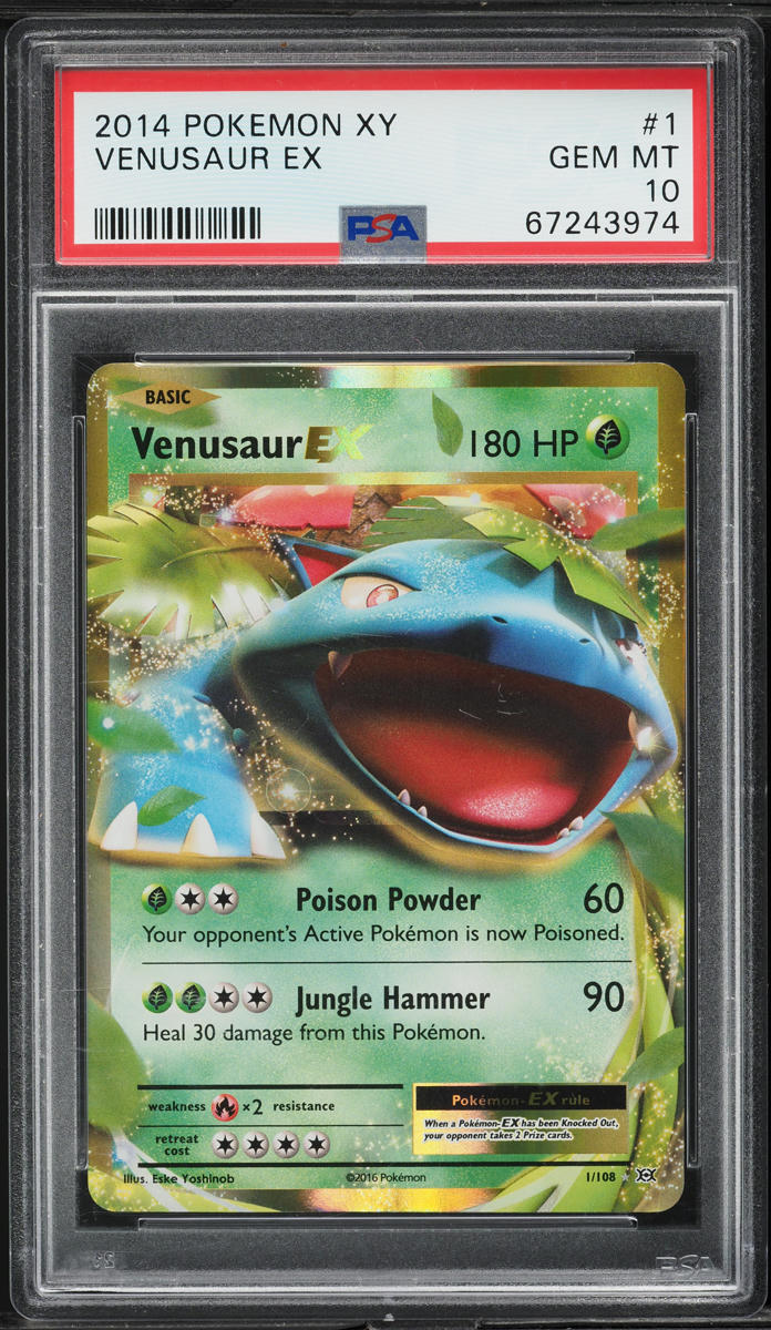 2014 Pokemon XY Holo Venusaur EX #1 PSA 10 GEM MINT