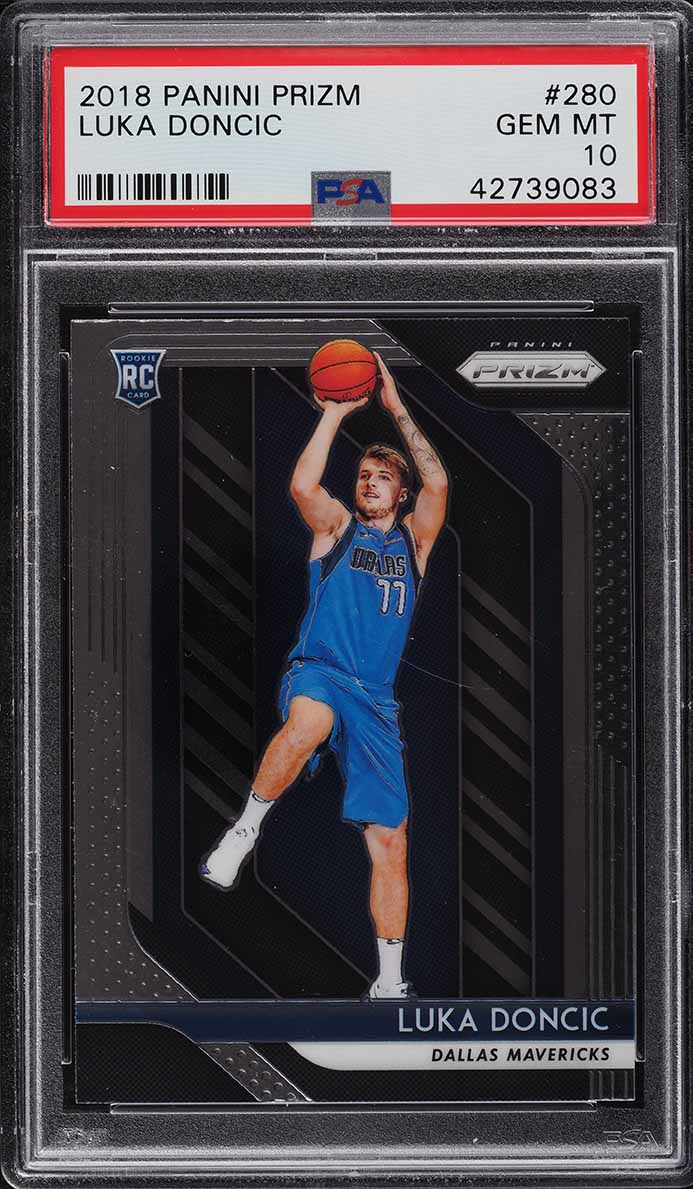 2018 Panini Prizm Luka Doncic ROOKIE #280 PSA 9 MINT on