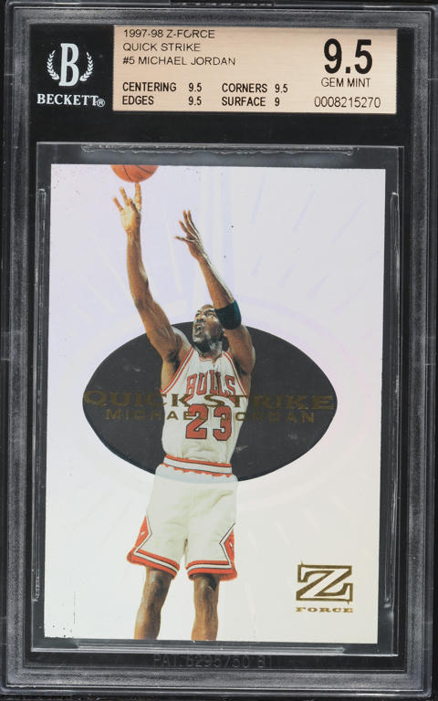 1997 Skybox Premium Golden Touch Die-Cut Michael Jordan #GT1 BGS