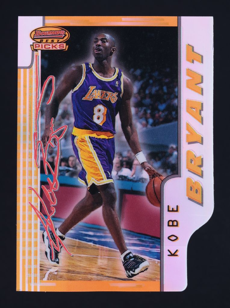 1996 Bowman's Best Picks Refractor Kobe Bryant ROOKIE #BP10 MBA AUTH