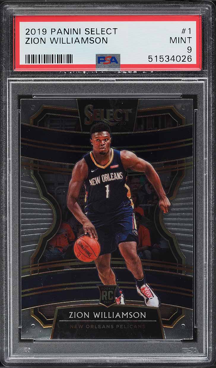 2019 Panini Prizm Draft Pink Pulsar Zion Williamson ROOKIE #64 BGS