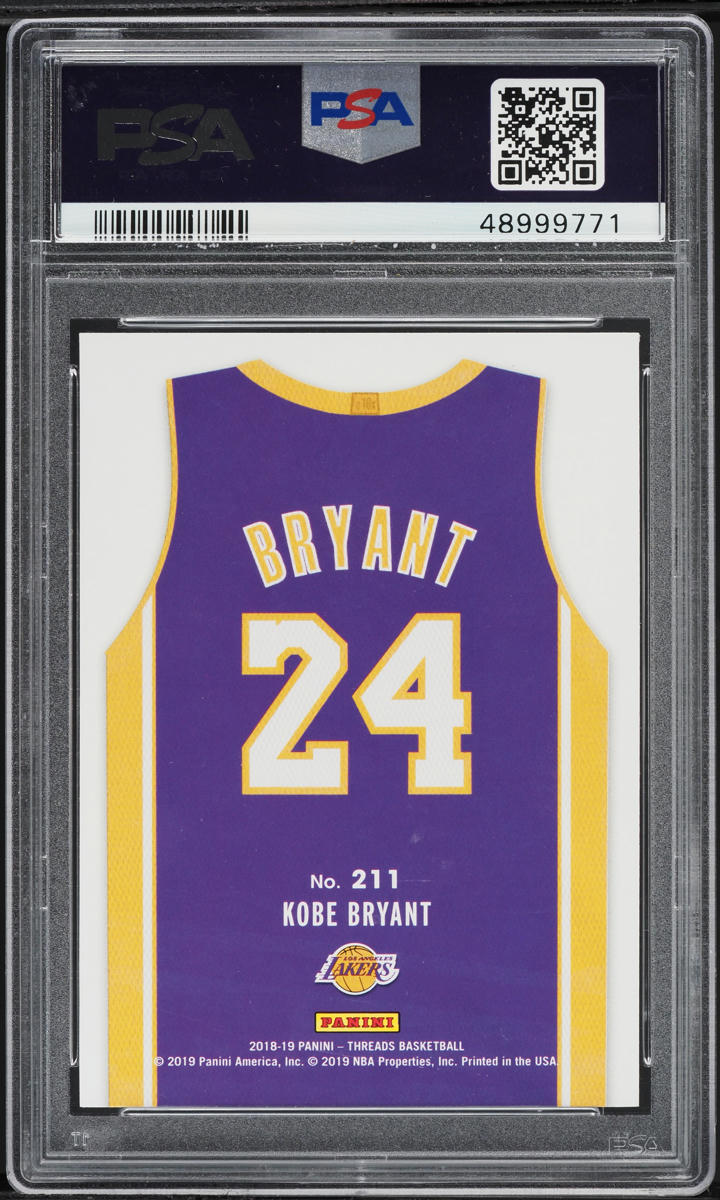 2018 Panini Threads Dazzle Kobe Bryant #211 PSA 10 GEM MINT