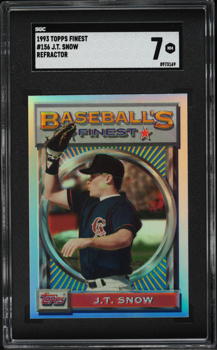 1993 Finest Refractor J.T. Snow ROOKIE #156 SGC 7 NRMT