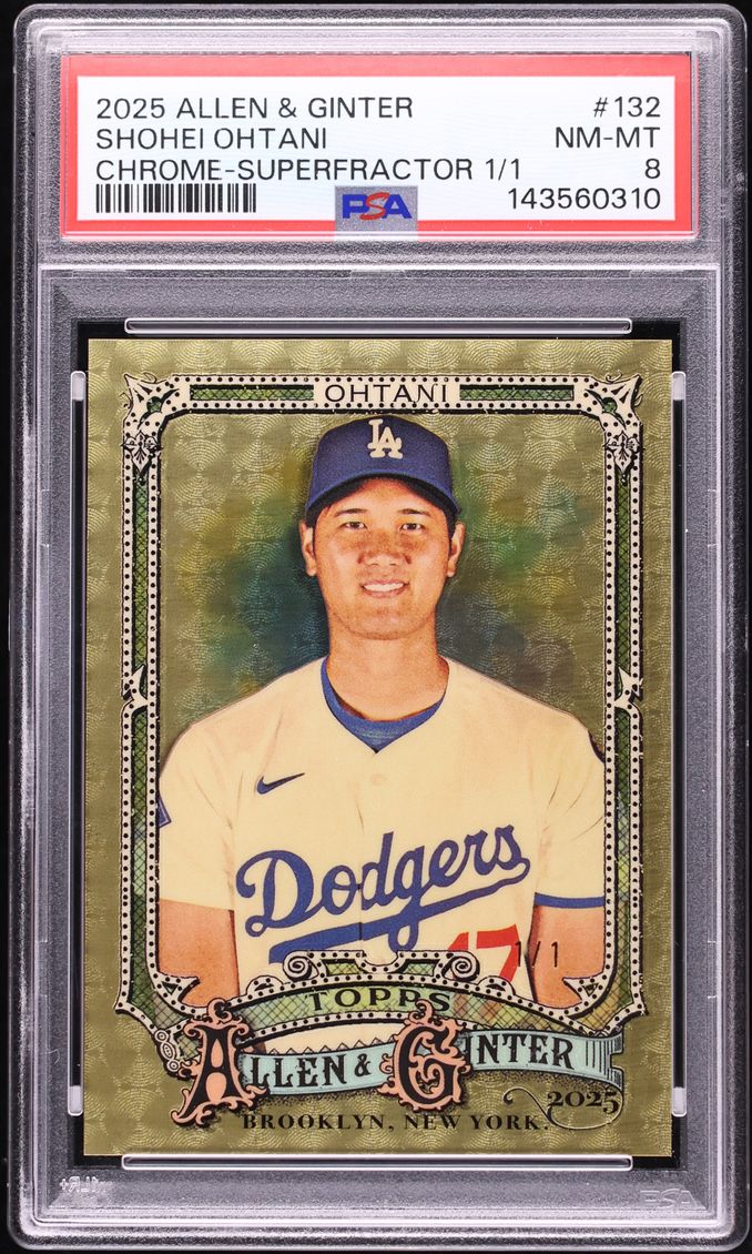 2025 Topps Chrome Allen & Ginter Superfractor Shohei Ohtani 1/1 #132 PSA 8 NM-MT