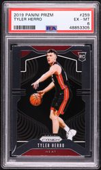 2019 Panini Prizm Tyler Herro ROOKIE #259 PSA 6 EXMT on Fanatics