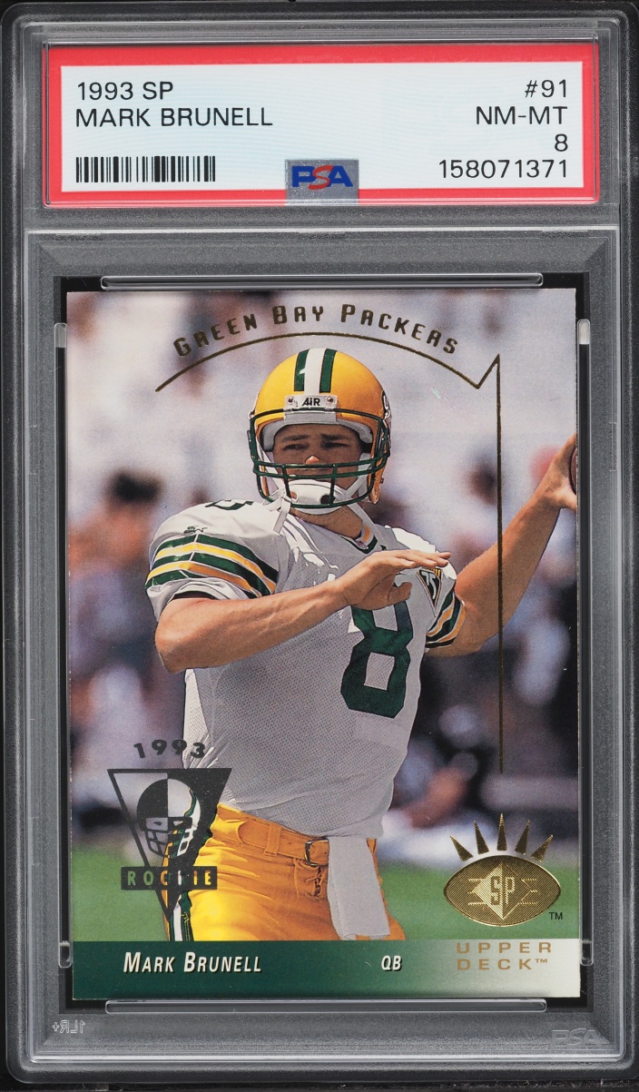 1993 SP Football Mark Brunell ROOKIE #91 PSA 8 NM-MT
