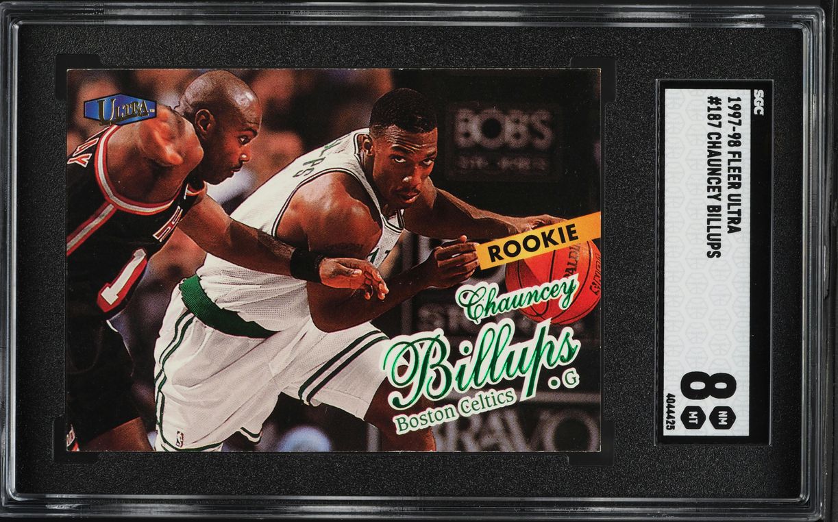 1997 Ultra Basketball Chauncey Billups ROOKIE #187 SGC 8 NM-MT