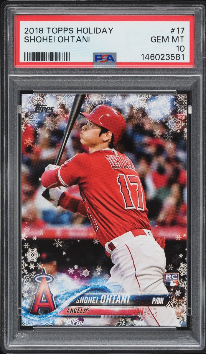 2018 Topps Holiday Shohei Ohtani ROOKIE #HMW17 PSA 10 GEM MINT
