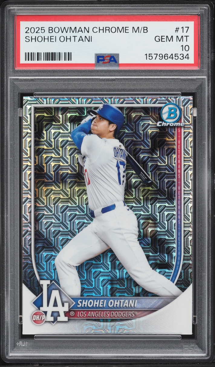 2025 Bowman Chrome Mega Box Shohei Ohtani #17 PSA 10 GEM MINT