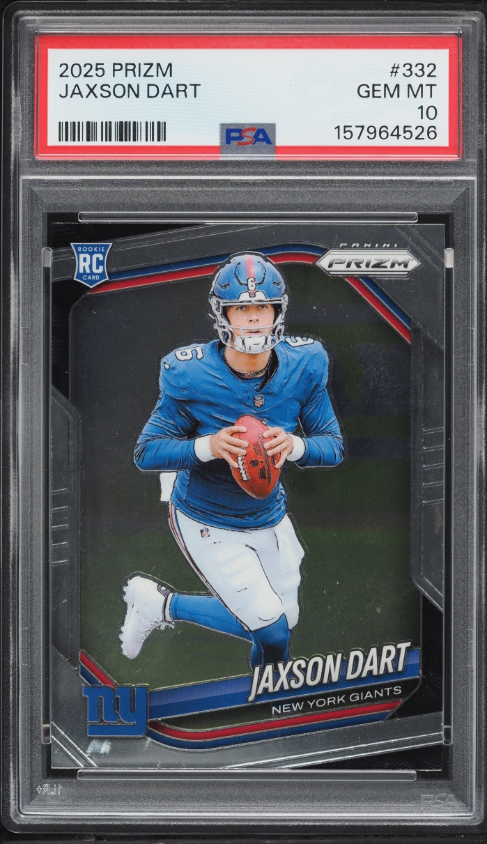 2025 Panini Prizm Jaxson Dart ROOKIE #332 PSA 10 GEM MINT