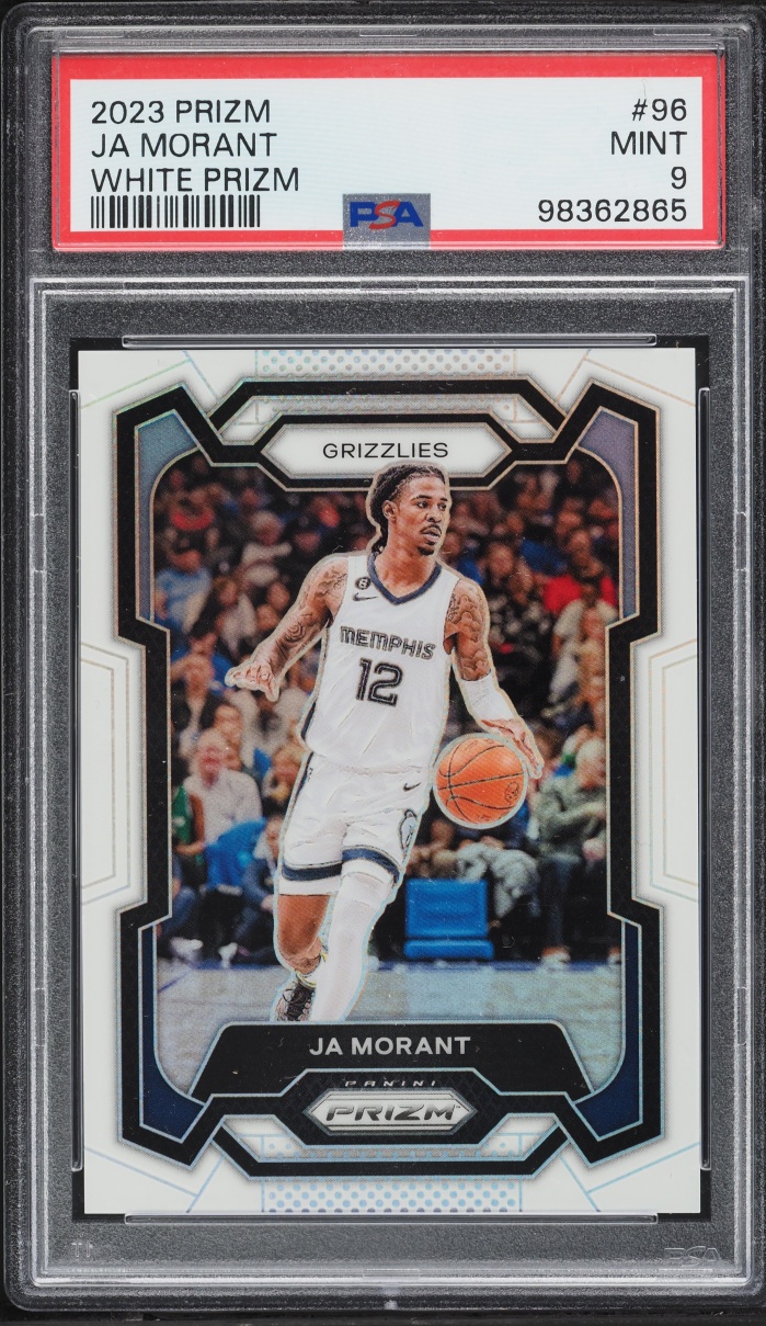 2023 Panini Prizm White Ja Morant /175 #96 PSA 9 MINT